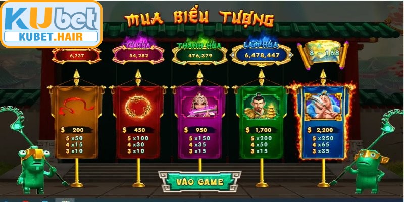 Tiền thưởng trong nổ hũ Natra tương ứng với tỷ lệ của biểu tượng